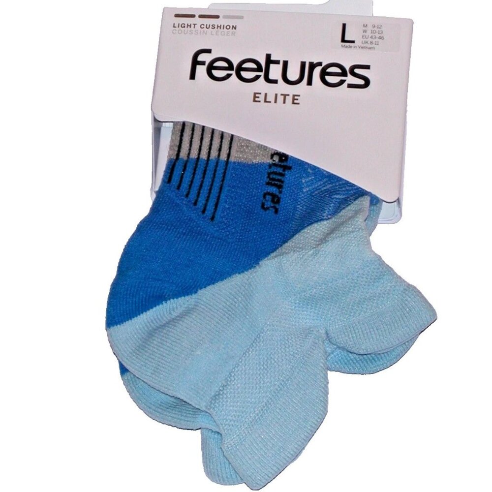 Feetures Elite Light Cushion Unisex No Show Tab Socks Women's Large